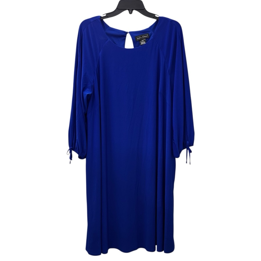 NWT Jessica Howard Dress Blue Long Sleeves Rounded Neck Women’s Size 16W